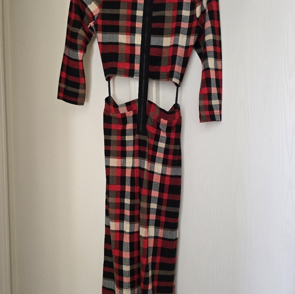Plaid Print Dress - Picture 2 of 2